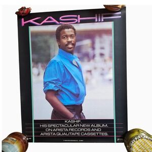 Kashif Self-Titled 17x21 Promo Poster Vintage 1983 Record Store Display Original